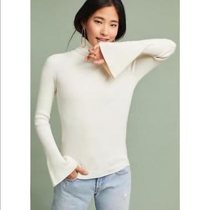 Anthropologie moth bell sleeve turtleneck